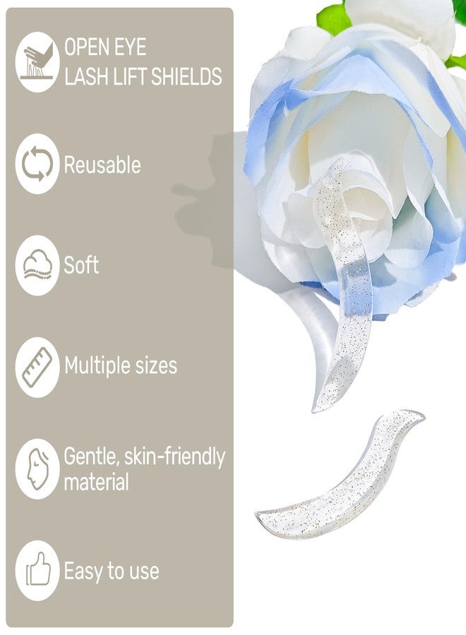 لي بيوتي قضبان رفع الرموش من ليبيوتي، وسادات رفع الرموش الكورية بدون غراء، مصممة لرفع الرموش مع فتح العينين، قضبان تجعيد الرموش ذاتية اللصق، أدوات ومستلزمات رفع الرموش، 5 أحجام شفافة - Image 5